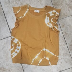 T.La Mustard Sleeveless Top